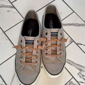 Sperry Topsider grey womens shoes